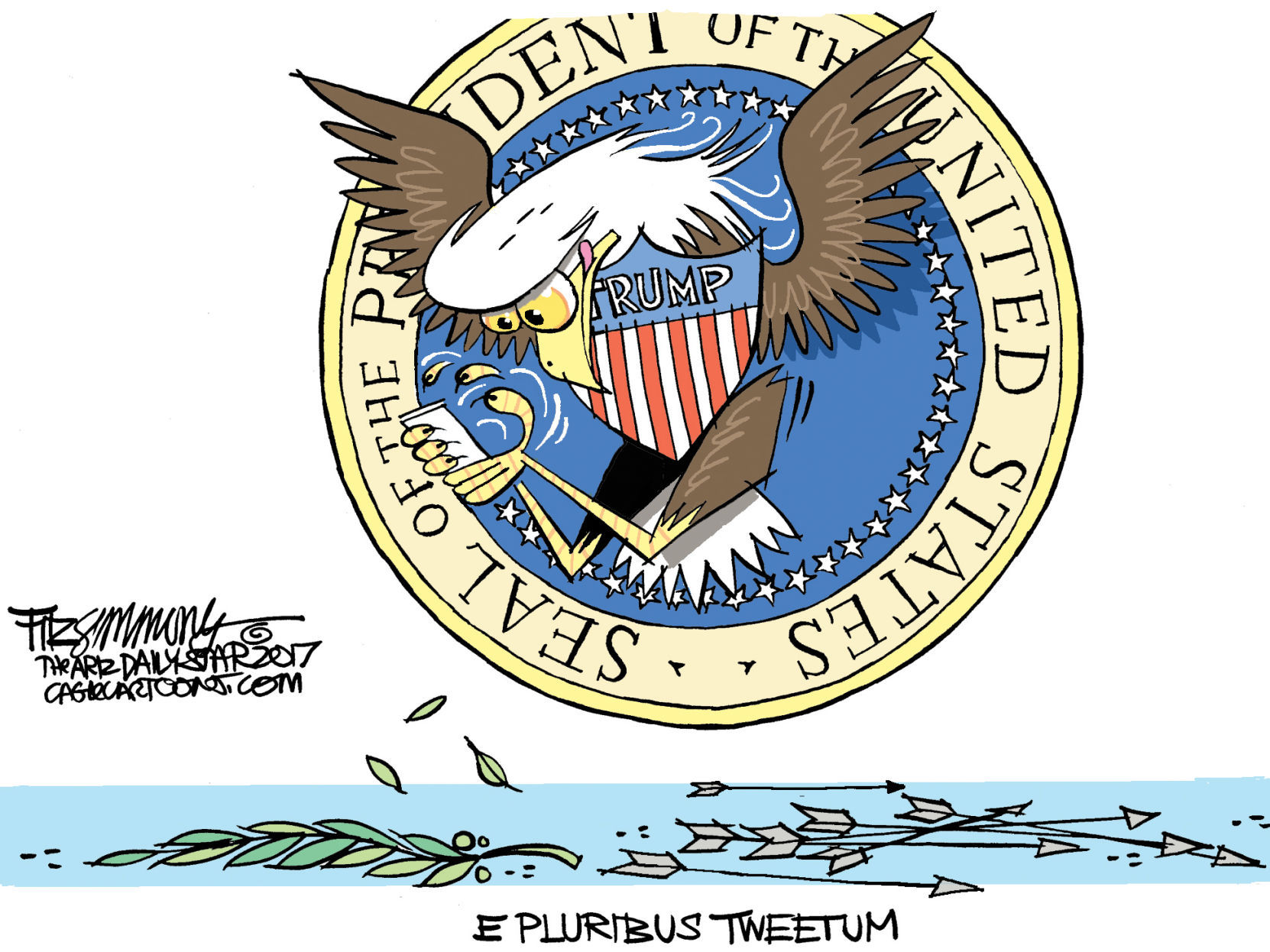 Daily Fitz Cartoon: President Trump